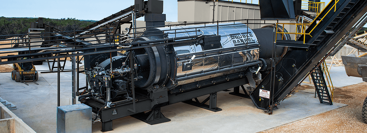 Astec Double Barrel Aggregate Dryer and Asphalt Mixer