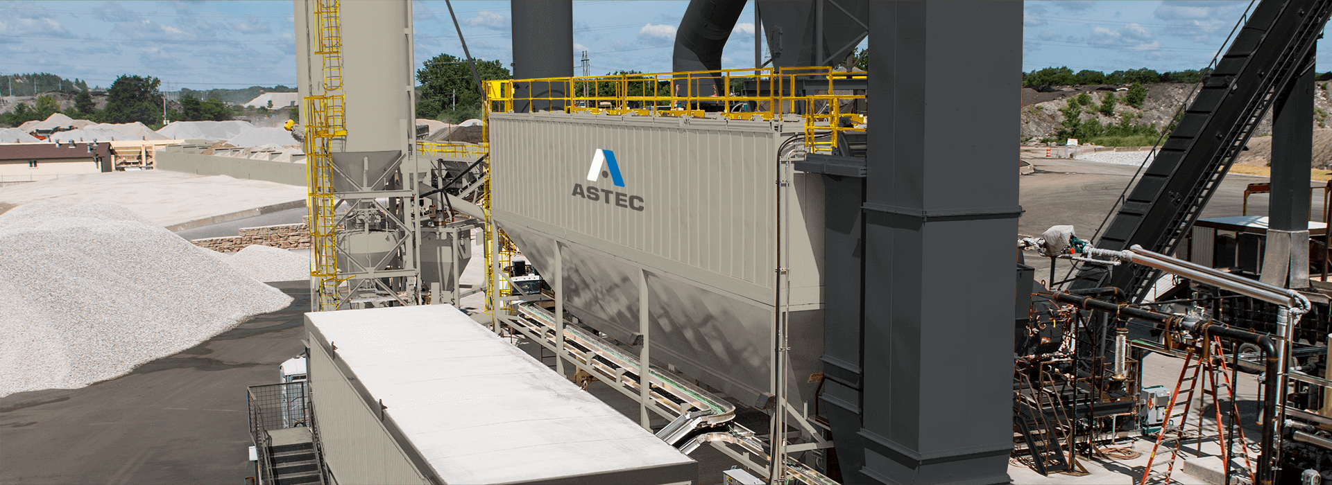 Astec reverse pulse baghouse for asphalt plants