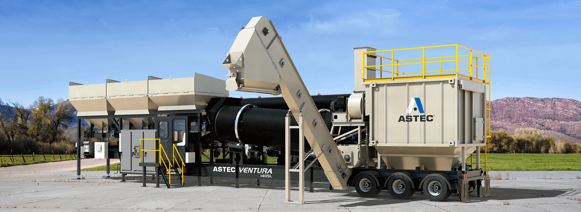 Astec Ventura Highly Portable Asphalt Plant - Astec