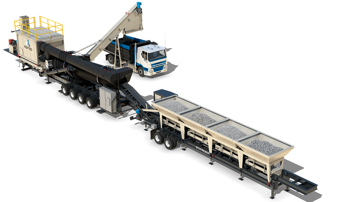 Astec Voyager Highly Portable Asphalt Plant Astec
