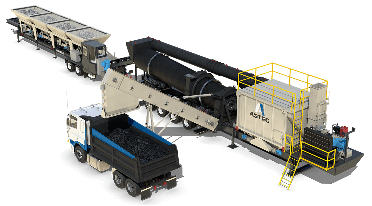 Astec Voyager Highly Portable Asphalt Plant Astec