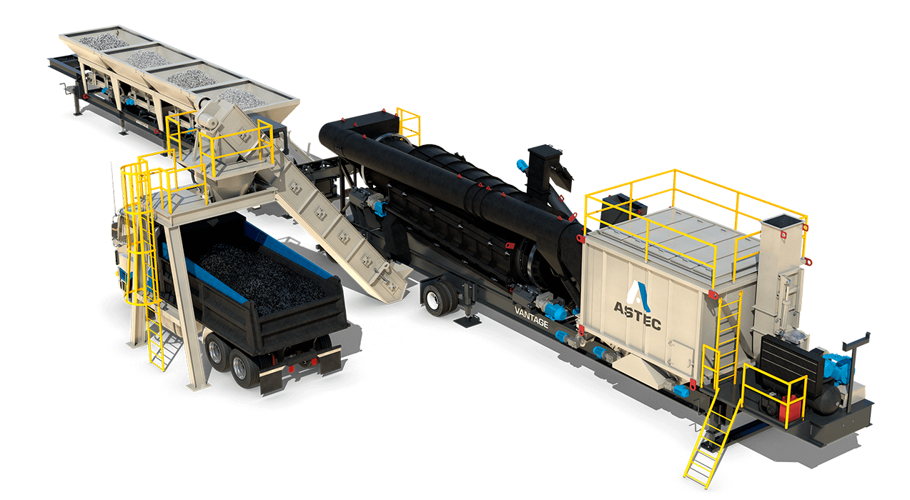 Astec Vantage Highly Portable Asphalt Plant Astec