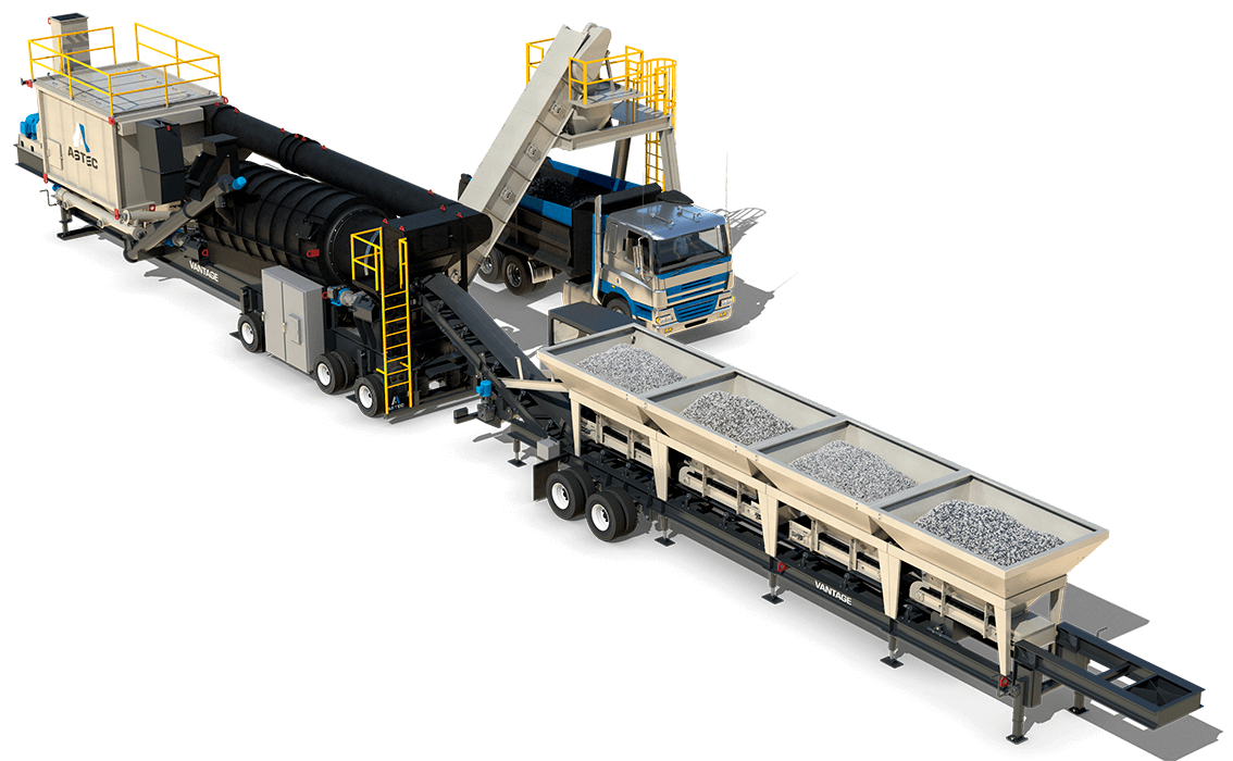 Astec Vantage Highly Portable Asphalt Plant Astec