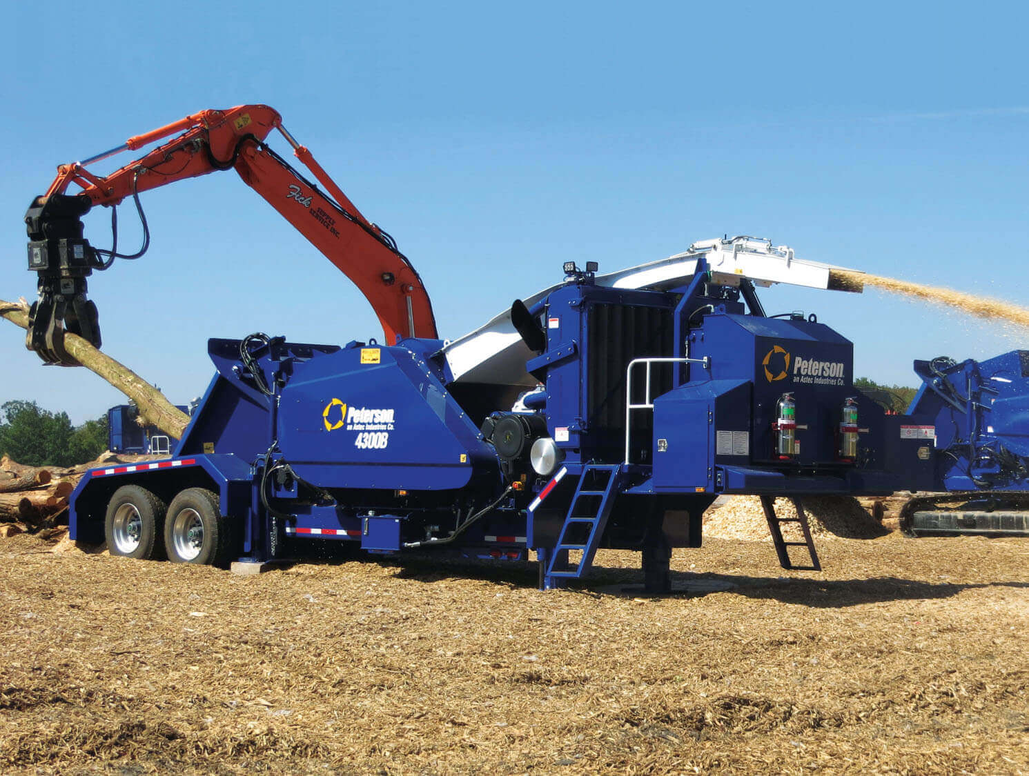 Peterson 4300B Drum Chipper Astec