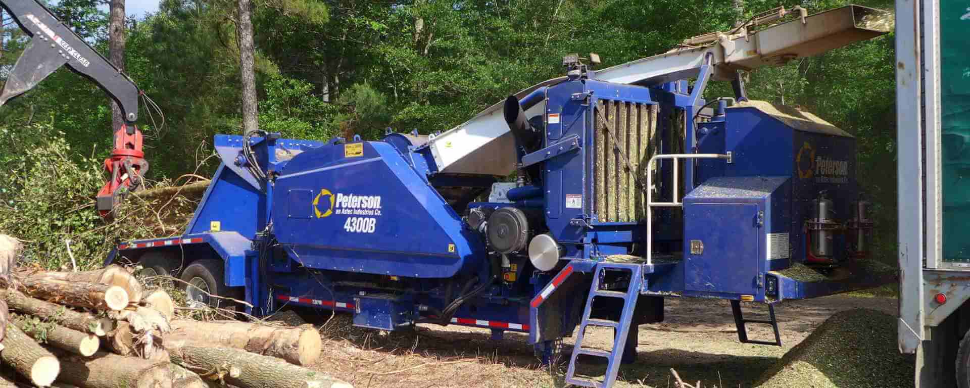 Peterson 4300B Drum Chipper Astec