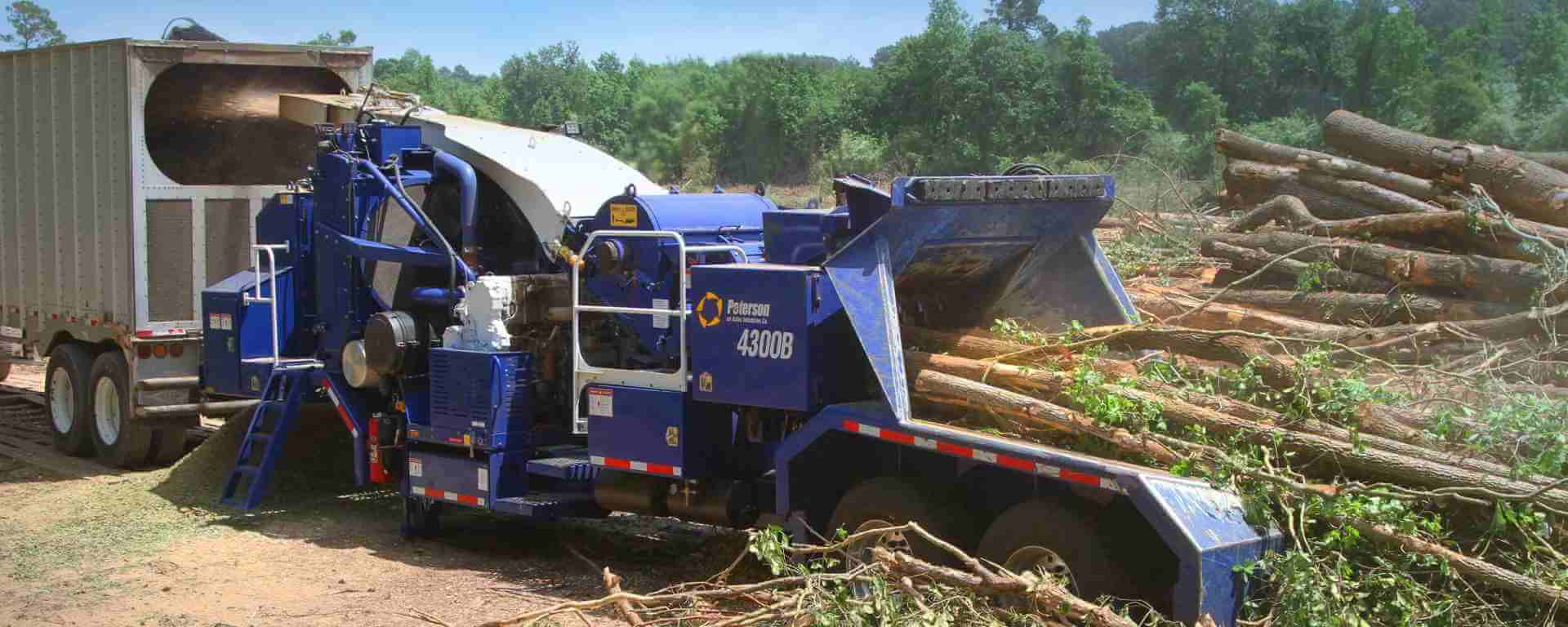 Peterson 4300B Drum Chipper Astec